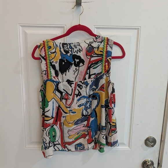 Rachel Comey Printed Abstract Silk Top - Picture 6 of 6